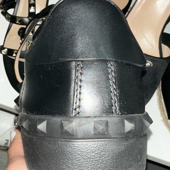 Valentino Black Rockstud Sneakers size 9 - Picture 7 of 10